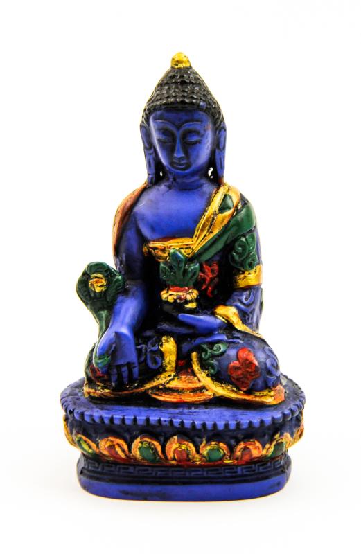 Tibetansk Healing Buddha statue 9 cm 