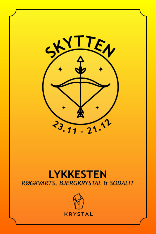 Se Krystalsæt til stjernetegnet SKYTTEN hos Krystal.dk