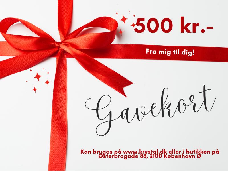 Gavekort 500 - krystal.dk