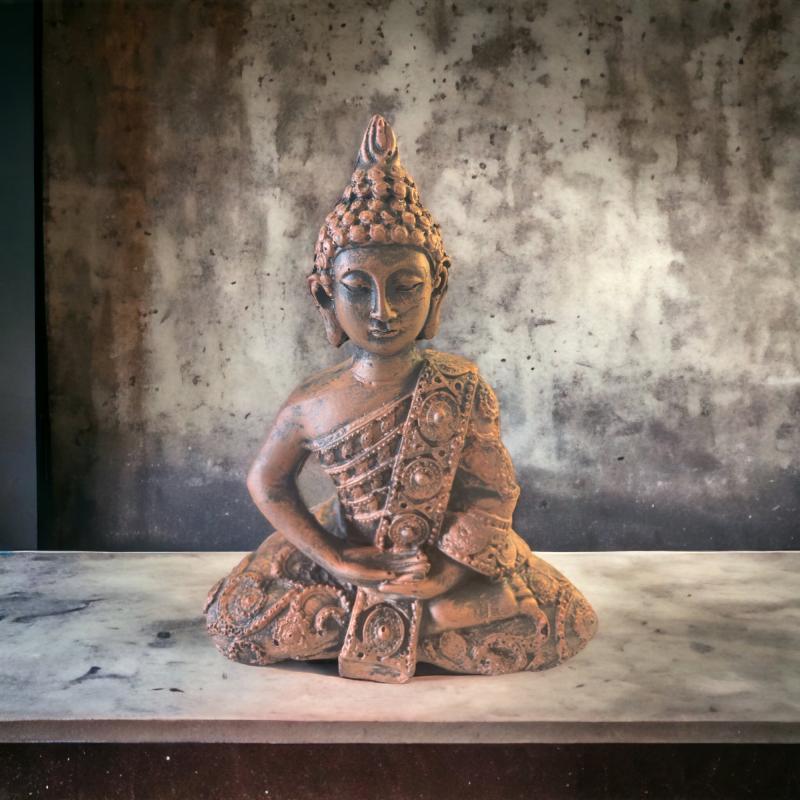 Buddha figur fra Thailand - Krystal.dk