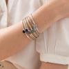 Moonlight Røgkvarts guld armbånd - Krystal.dk