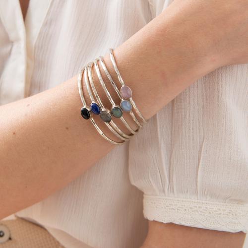 Moonlight Røgkvarts guld armbånd - Krystal.dk