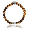 Lauren Steven krystal armbånd med Tigerøje 299 kr.- hos www.Krystal.dk