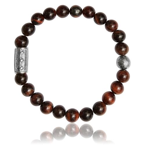 Lauren Steven Velstand armbånd med Tigerøje - Krystal.dk