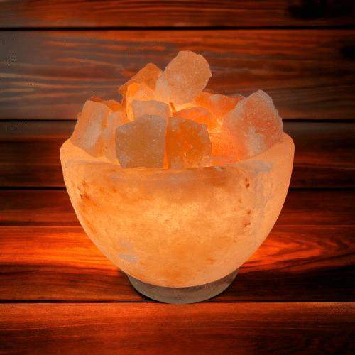 Himalaya bowl med saltsten 2-3 kg - Krystal.dk