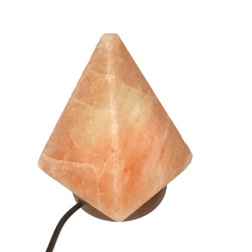 Se Saltlampe pyramide med USB hos Krystal.dk