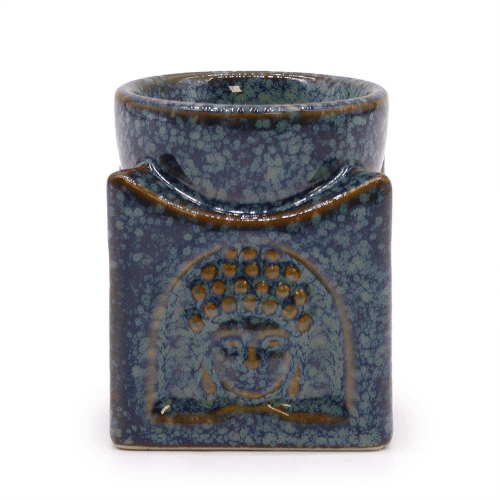 Billede af Buddha brænder til æterisk olie i dusty blue