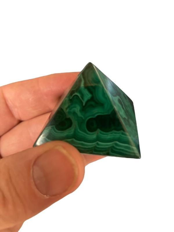 Malakit pyramide 4 x 4 cm
